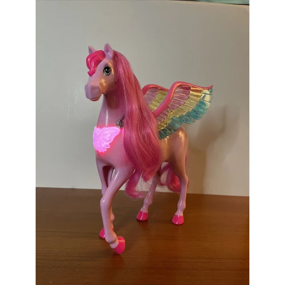 Barbie A Touch of Magic Pink Winged Horse Pegasus Lights Up & Sounds 12” - Picture 4 of 8